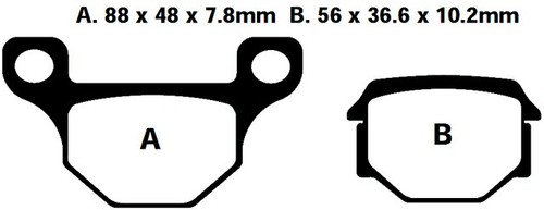 Bremsbeläge hinten aprilia - bremsbeläge,